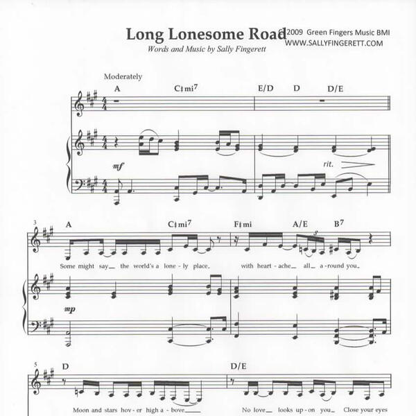 Long Lonesome Road sheet music